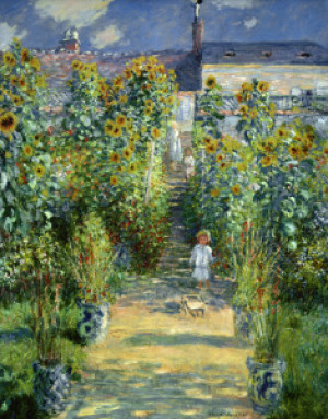Wunschmotiv als Teppich - Claude Monet Monets Garden Painting oder ...