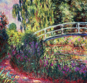 Bild auf Teppich - Claude Monet The Japanese Bridge oder mit Eigene...