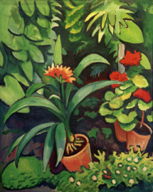 Motiv auf Teppich - A Macke Blumen Im Garten oder mit Eigenem Foto