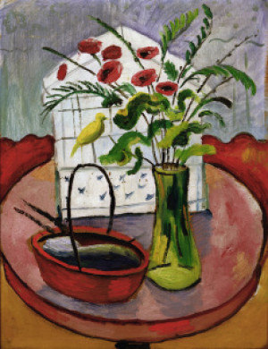 Wunschbild Teppich - August Macke Bird Cage Painting oder mit Eigen...