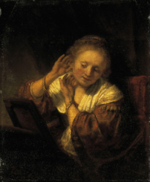 Wunschbild Teppich - Rembrandt Frau Mit Ohrringen oder mit Eigenem ...