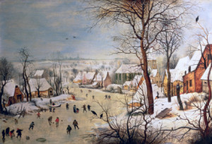 Wunschmotiv Teppich - Winter Landscape With Birdtrap 1601 oder mit ...