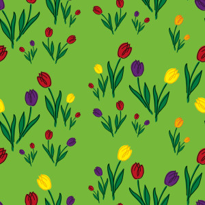 Bilder Tischdecke - Tulpenwiese oder mit Eigenem Foto