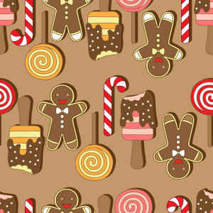 Motiv als Tischdecke - Weihnachtsgebäck oder mit Eigenem Foto