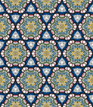 Motiv Tischdecke - Von Blüten Und Dreiecken oder mit Eigenem Foto