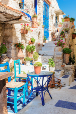 Motiv als Tischdecke - Griechische Gemütlichkeit oder mit Eigenem F...