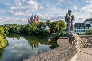 Motiv auf Tischdecke - Nepomukstatue Vor Limburger Dom 04 oder mit ...