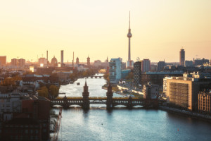 Tischdecke - Berlin - Skyline Oberbaumbrücke oder mit Eigenem Foto