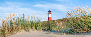 Bild Tischdecke - Dünenlandschaft Mit Leuchtturm Auf Sylt oder mit ...