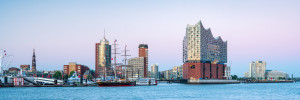 Foto auf Tischdecke - Hamburger Hafen Panorama oder mit Eigenem Foto