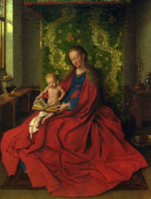 Bild Tischdecke - Jan Van Eyck Madonna And Child C 1435 oder mit Ei...