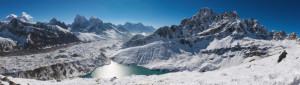 Wunschmotiv Tischdecke - Panorama Vom Gokyo Ri Himalaya Nepal oder ...