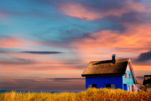 Motiv als Tischdecke - Haus Am Meer oder mit Eigenem Foto