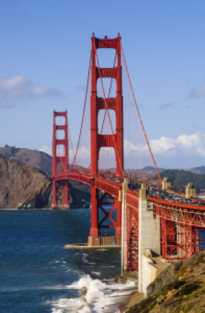 Wunschmotiv auf Tragetasche - The Golden Gate Bridge oder mit Eigen...