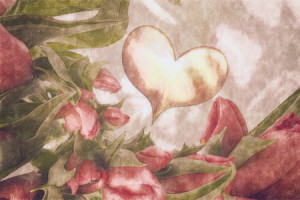 Motiv auf Tragetasche - Sag Es Mit Blumen oder mit Eigenem Foto