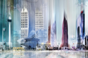 Foto auf Tragetasche - Berlin Skyline Abstrakt oder mit Eigenem Foto