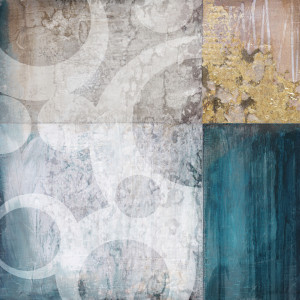 Wunschbild Tragetasche - Teal Quadrant oder mit Eigenem Foto