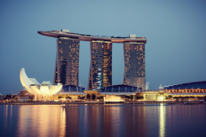 Wunschbild als Tragetasche - Marina Bay Sands oder mit Eigenem Foto