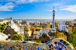 Motiv Tragetasche - Park Güell In Barcelona oder mit Eigenem Foto