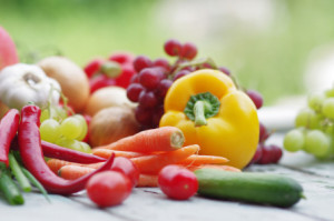 Motiv als Tragetasche - Gemüse Und Obst Frische Vielfalt oder mit E...