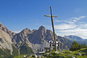 Wunschbild als Tragetasche - Gipfelkreuz In Der Fanes oder mit Eige...