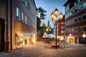 Wunschbild auf Tragetasche - Fussgängerzone Nürnberg oder mit Eigen...