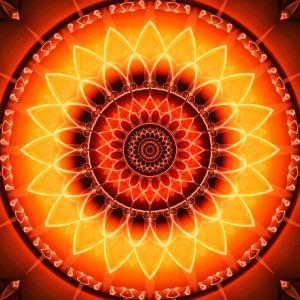 Wunschmotiv als Tragetasche - Mandala Kraft Der Sonne oder mit Eige...