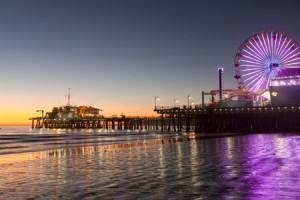 Fotos Tragetasche - Riesenrad Am Santa Monica Pier Los Angeles oder...
