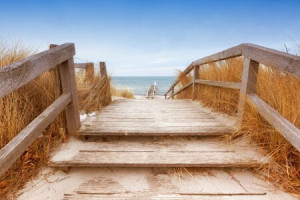 Wunschbild Tragetasche - Treppe Zum Ostseestrand Heiligenhafen oder...