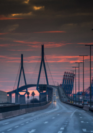 Wunschbild Tragetasche - Köhlbrandbrücke 2 oder mit Eigenem Foto