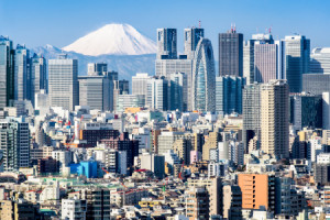Wunschbild auf Tragetasche - Tokyo Skyline oder mit Eigenem Foto