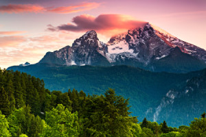 Fotos Tragetasche - Abendrot Am Watzmann oder mit Eigenem Foto