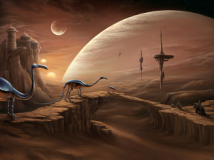 Foto auf Tragetasche - Tatooine - Bei Der Tuskenbrücke oder mit Eig...