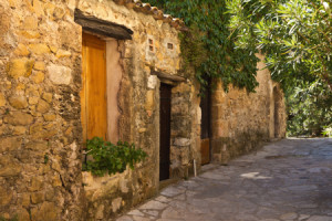 Bilder Tragetasche - Alte Hausfasade In Saint Guilhem Le D Sert ode...