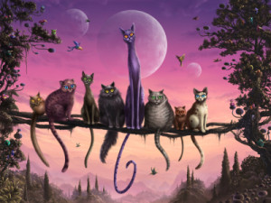 Fotos Tragetasche - Cats In Heaven oder mit Eigenem Foto