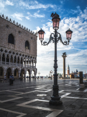 Wunschmotiv auf Tragetasche - Venedig Markusplatz Am Morgen oder mi...