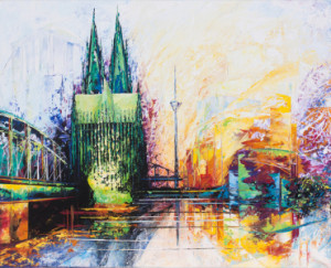 Tragetasche - Kölner Dom Skyline 2 oder mit Eigenem Foto