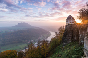Wunschmotiv Tragetasche - Lilienstein Mit Elbtal Und Friedrichsburg...