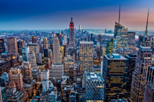 Tragetasche - New York Blue Hour oder mit Eigenem Foto