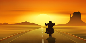 Fotos Tragetasche - Biker On The Route 66 oder mit Eigenem Foto