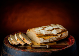 Wunschmotiv auf Tragetasche - Stillleben Mit Rustikalem Brot oder m...
