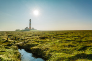 Wunschbild auf Tragetasche - Sonne Über Westerheversand oder mit Ei...
