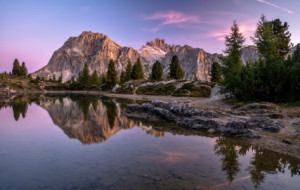 Motiv als Tragetasche - Sonnenaufgang In Den Dolomiten oder mit Eig...