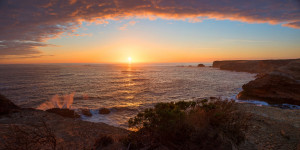 Tragetasche - Sunset Atlantikküste West Algarve Portugal oder mit E...