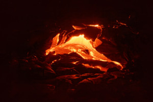Wunschmotiv als Tragetasche - Glühende Lava Auf Hawaii oder mit Eig...
