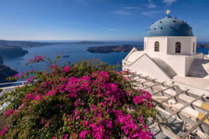 Bild auf Tragetasche - Santorini Griechenland oder mit Eigenem Foto