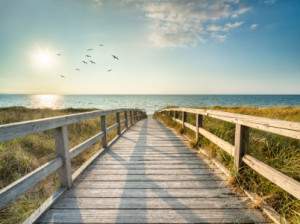 Motiv Tragetasche - Sommerurlaub Am Dünenstrand oder mit Eigenem Foto