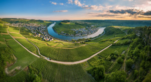 Bild Tragetasche - Moselschleife Bei Nittel Panorama Sonnenuntergan...
