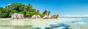Wunschbild auf Tragetasche - Seychellen Panorama oder mit Eigenem Foto