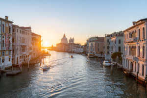 Motiv Tragetasche - Sonnenaufgang Am Cannal Grande In Venedig oder ...
